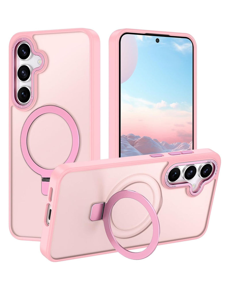 Carbon Wireless Charging Case with Ring Stand for Galaxy S25 (Only Ground Shipping) - Banana Cellular Solutions