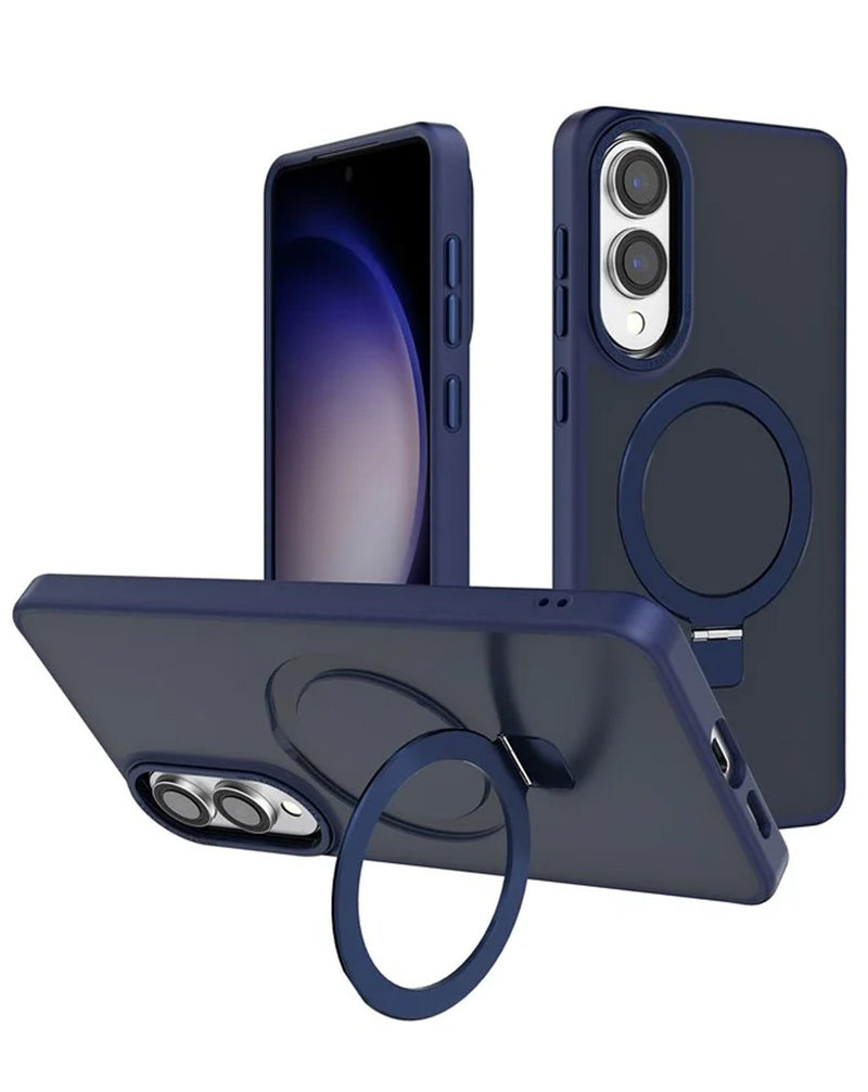 Carbon Wireless Charging Case with Ring Stand for Galaxy S25E (Only Ground Shipping) - Banana Cellular Solutions