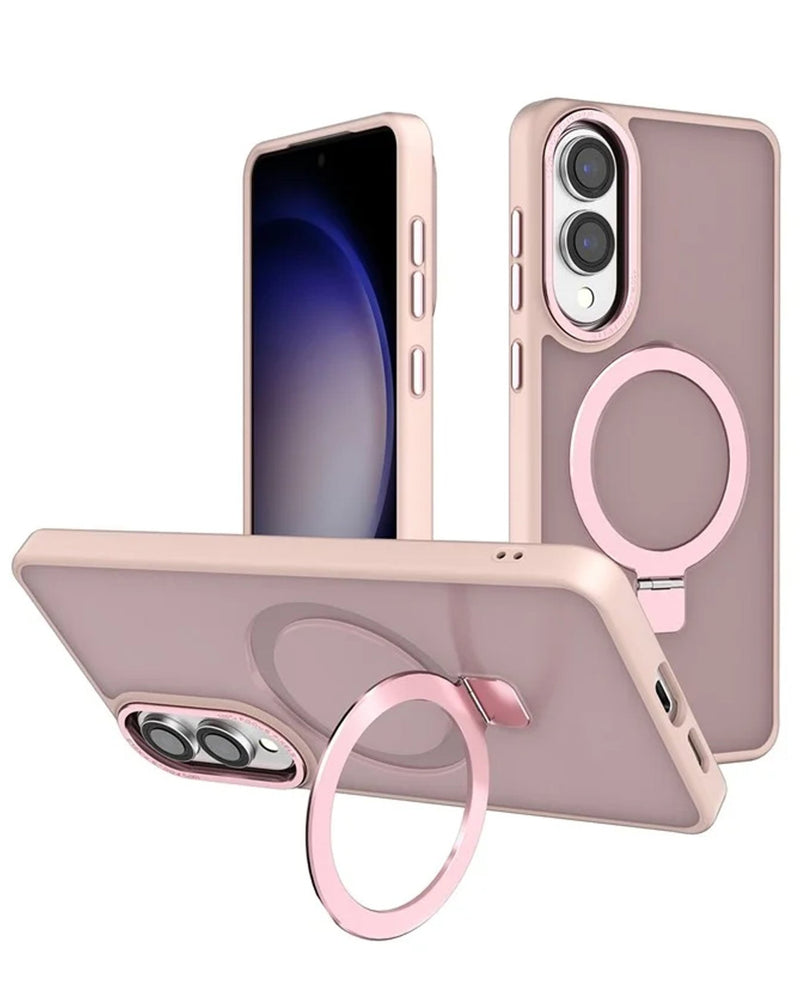 Carbon Wireless Charging Case with Ring Stand for Galaxy S25E (Only Ground Shipping) - Banana Cellular Solutions