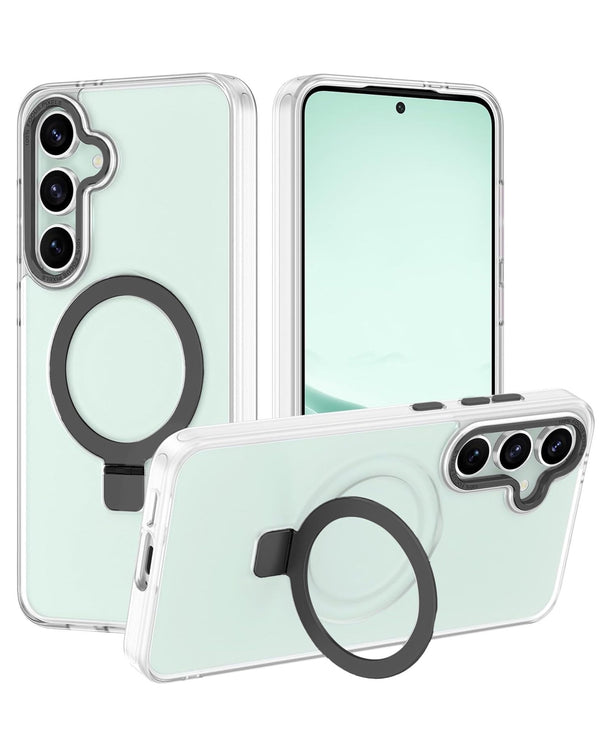 Carbon Wireless Charging Case with Ring Stand for Galaxy S25 Plus (Only Ground Shipping) - Banana Cellular Solutions