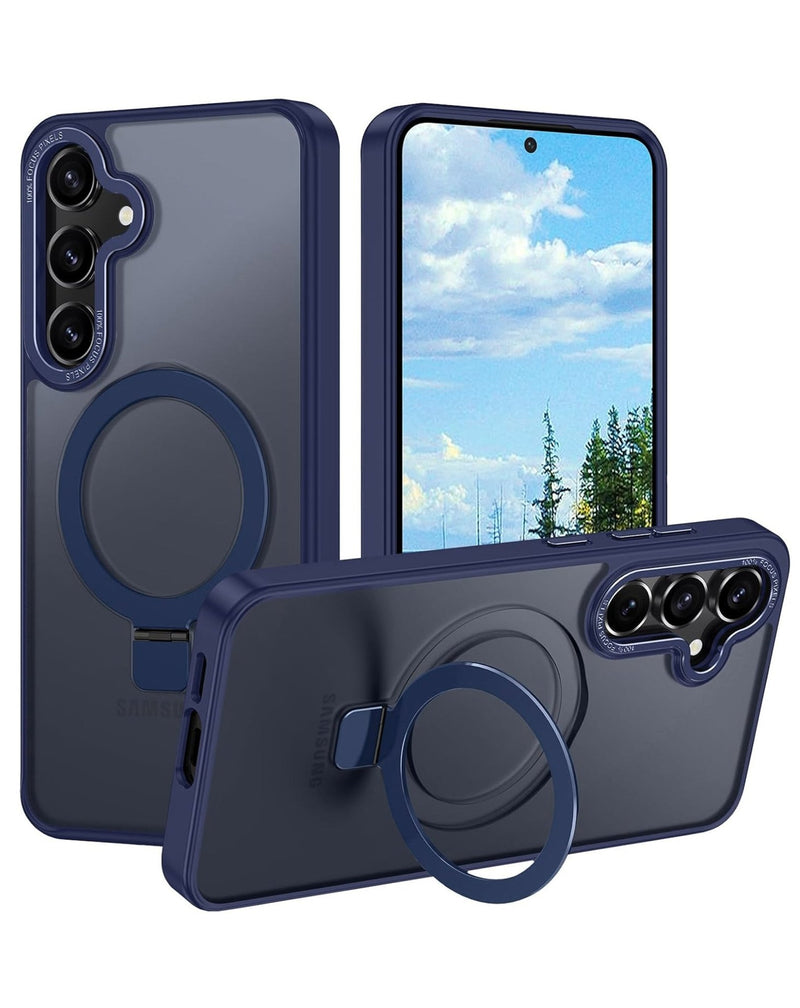 Carbon Wireless Charging Case with Ring Stand for Galaxy S25 Plus (Only Ground Shipping) - Banana Cellular Solutions