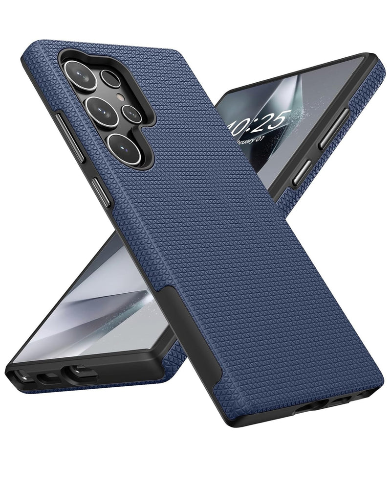 Shock Absorption Protective Dual Layer Case - BLUE for Galaxy S25 Ultra (Only Ground Shipping) - Banana Cellular Solutions