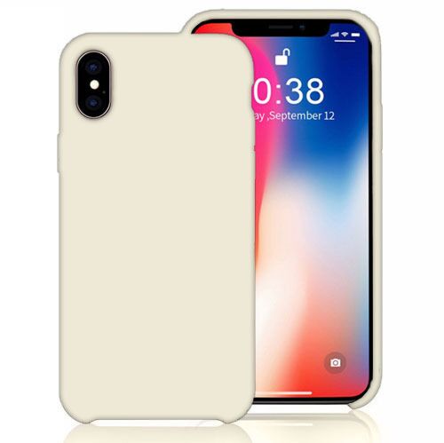 iPhone X / XS SOFT LEATHER SILICONE CASE (HIGH QUALITY MATERIAL)