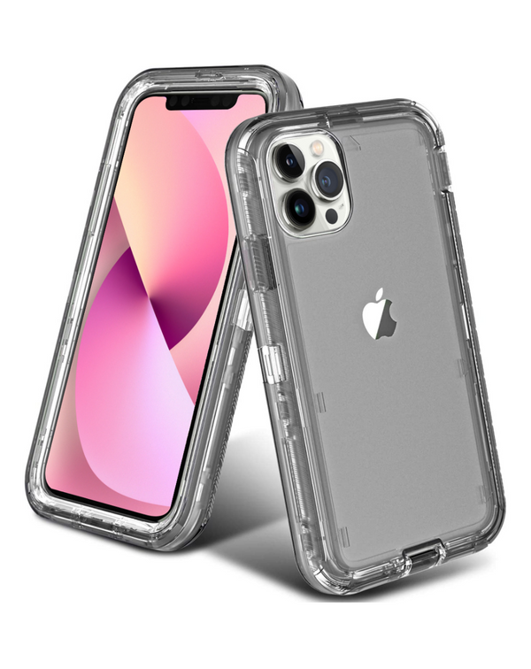 iPhone 13 Pro Max TRANSPARENT DEFENDER SHOCKPROOF CASES - Banana Cellular Solutions 