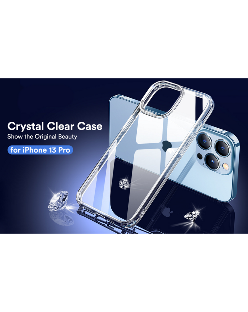iPhone 13 Hybrid Case with Air Cushion Technology - CLEAR - Banana Cellular Solutions 