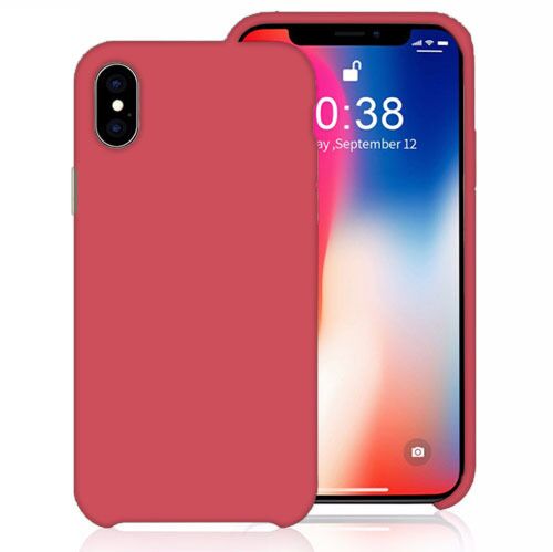 iPhone X / XS SOFT LEATHER SILICONE CASE (HIGH QUALITY MATERIAL)