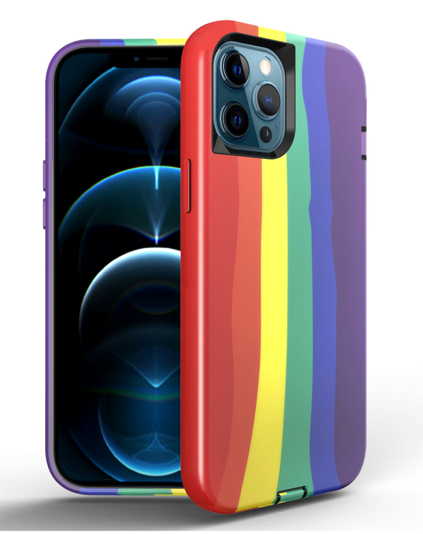 iPhone 13 Pro Max THINNER DEFENDER RAINBOW CASES - Banana Cellular Solutions 