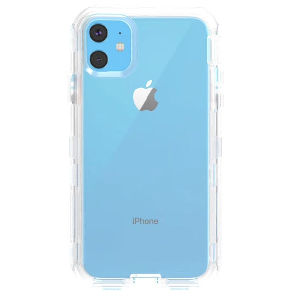 iPhone 11 Pro Max Transparent Defender Shockproof Case - CLEAR - Banana Cellular Solutions 