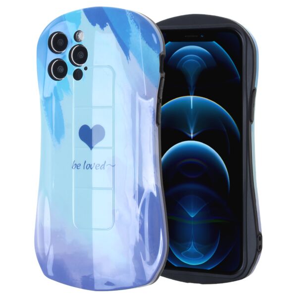 iPhone 12 Pro Max SHELL CASES 'BE LOVED HEART PATTERN SILICONE'