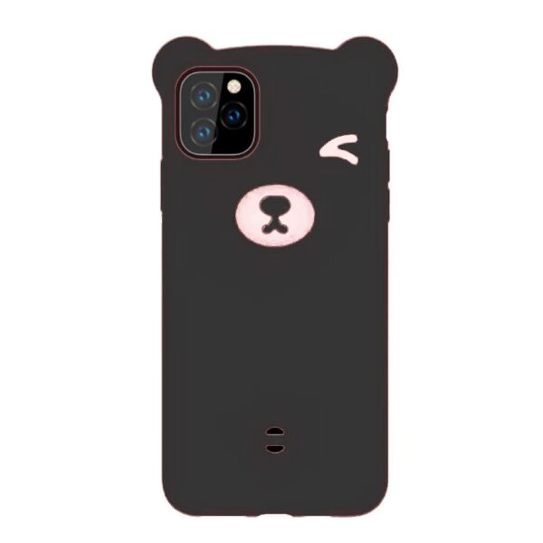 iPhone 11 3D CARTOON BEAR SOFT SILICONE CASES