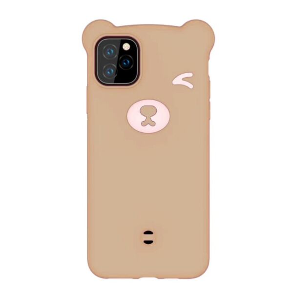 iPhone 11 3D CARTOON BEAR SOFT SILICONE CASES