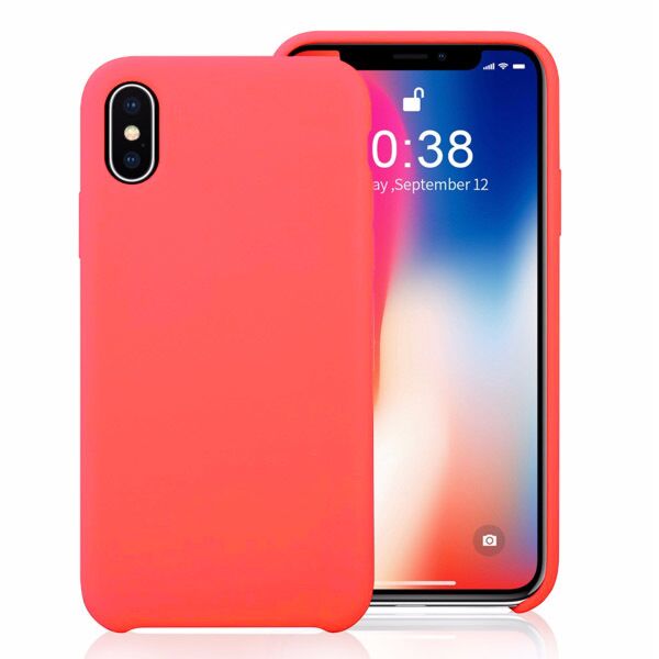 iPhone X / XS SOFT LEATHER SILICONE CASE (HIGH QUALITY MATERIAL)