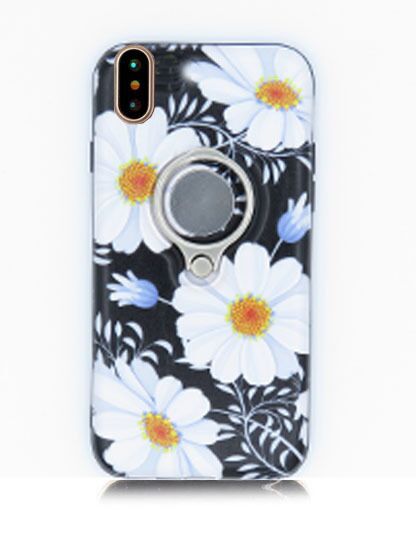 iPhone X / XS LUXURY MARBLE DESIGN PATTERN TPU CASES WITH RING