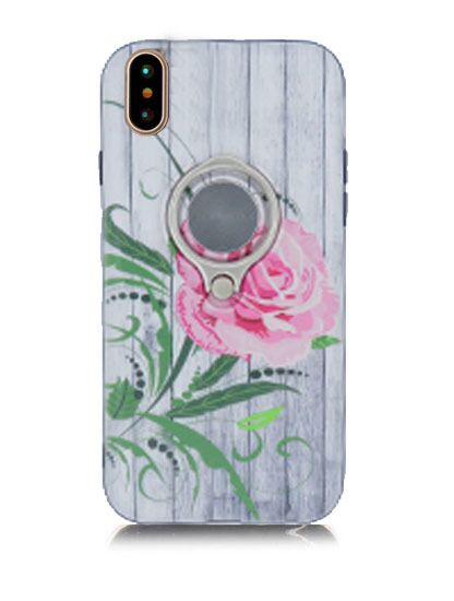 iPhone XR LUXURY MARBLE DESIGN PATTERN TPU CASES WITH iRING