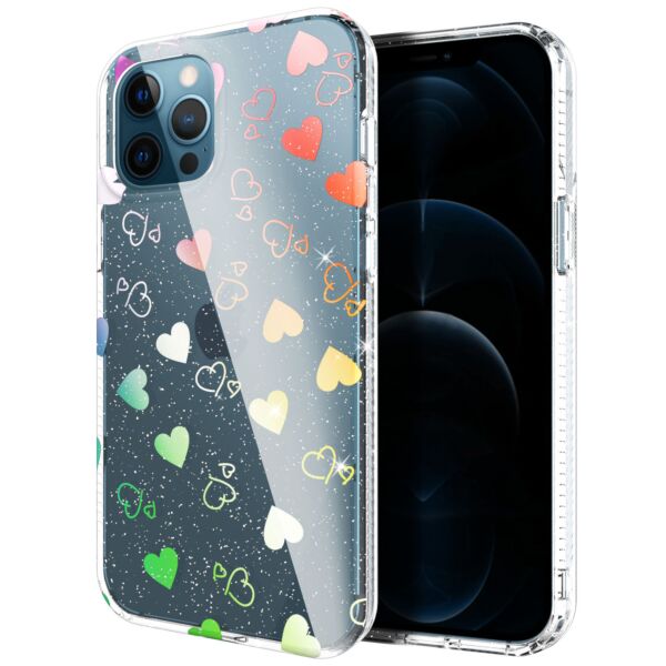 iPhone 12 / 12 Pro LASER RAINBOW SOFT TPU AND HARD PLASTIC CASES