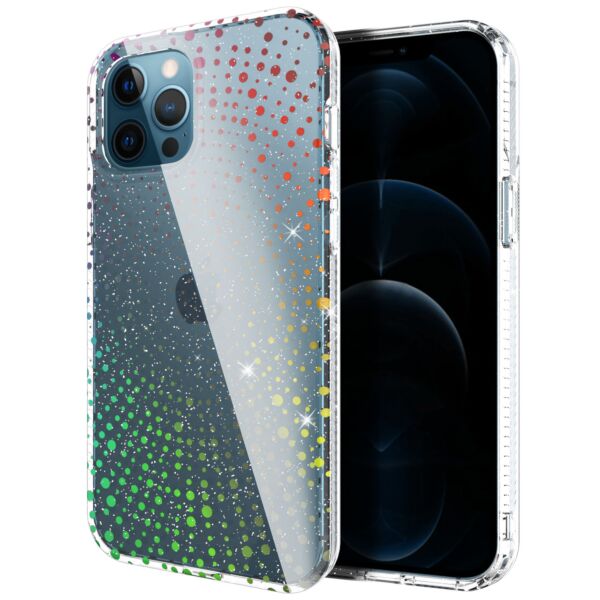 iPhone 12 / 12 Pro LASER RAINBOW SOFT TPU AND HARD PLASTIC CASES