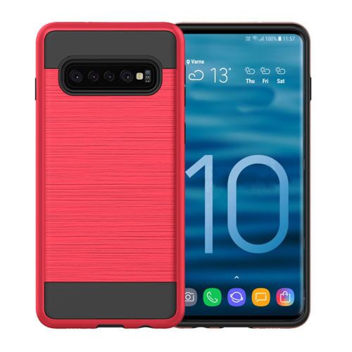 Galaxy S10 PLUS HYBRID  METAL BRUSHED CASES
