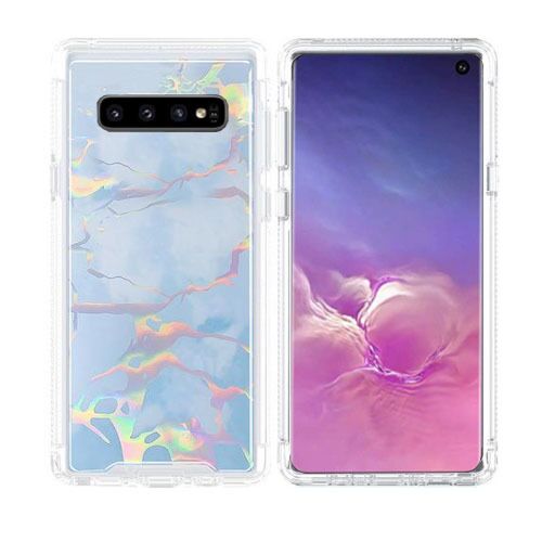 Galaxy S10 PLUS MARBLE DESIGN CLEAR BUMPER TPU CASES