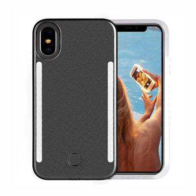 iPhone XS Max SELFIE CASE LED LIGHT UP FRONT & BACK (Version 2) – Banana  Cellular Solutions