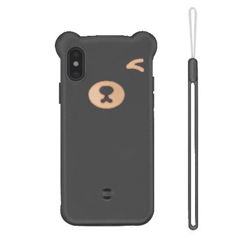 iPhone XR 3D CARTOON BEAR PIG SOFT SILICONE CASES