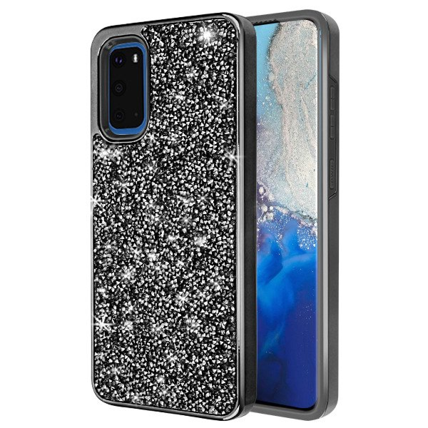 Galaxy S20 Plus Bling Diamond Crystal Dual Layer Case